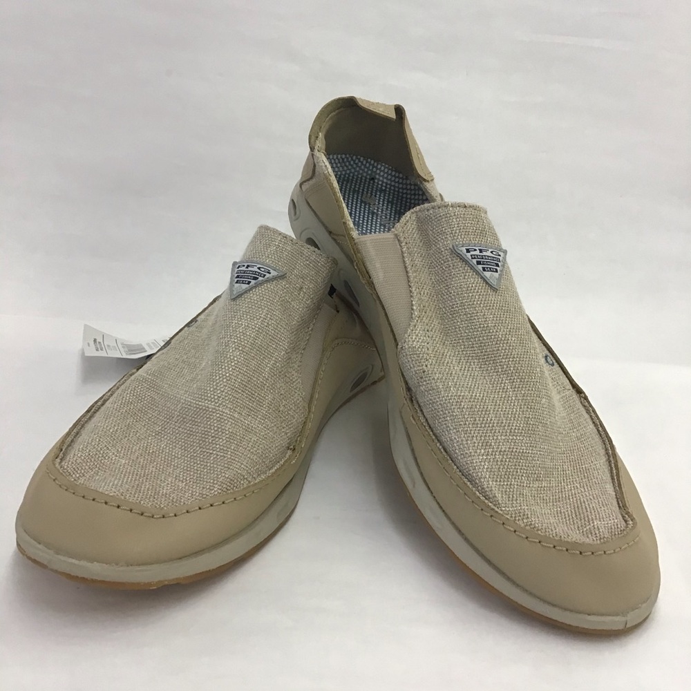Columbia Bahama Vent PFG Boat Shoe, Tan, Size: 10 Mens,